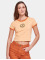 Urban Classics T-skjorter Ladies Stretch Jersey Cropped  oransje