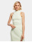 Urban Classics Tank Tops Ladies Short Rib Knit Turtleneck green