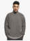 Urban Classics trui Oversized Roll Neck grijs
