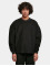 Urban Classics trui Rib Terry Boxy Crew zwart