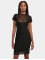 Urban Classics Vestido Ladies Mesh Double Layer negro