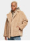 Urban Classics Winter Jacket Ladies Lapel Teddy beige