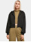 Urban Classics Zip Hoodie Ladies Short Oversized èierna