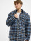 Urban Classics Zomerjas Plaid Quilted Shirt blauw