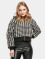 Urban Classics Zomerjas Ladies Short Oversized Aop Sherpa zwart