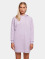 Urban Classics Šaty Ladies Organic Oversized Terry fialový
