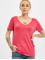 Yakuza T-Shirt 893Love Emb V Neck pink