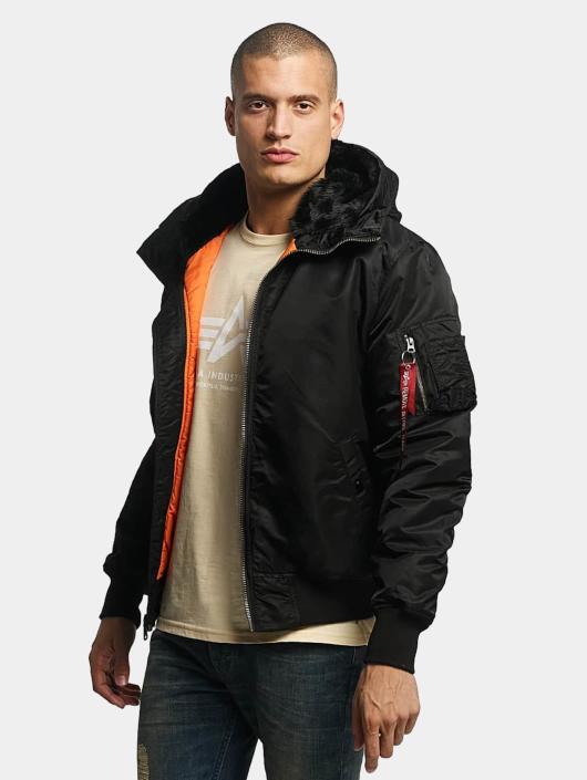 alpha industries bomber hooded