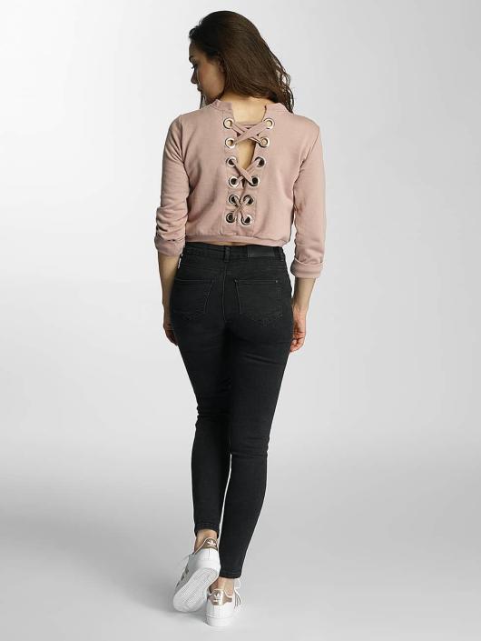 DEF Pullover Lace-up rose