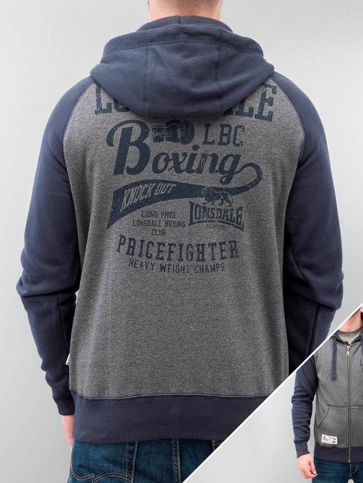 Lonsdale London Sweat capuche zippé Slough bleu