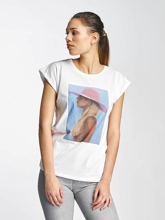 Merchcode T-Shirt Lady Gaga Hat blanc