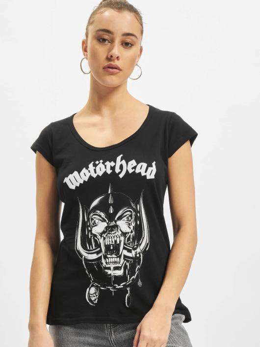 Merchcode T-Shirt Ladies Motörhead Logo Cutted Back noir