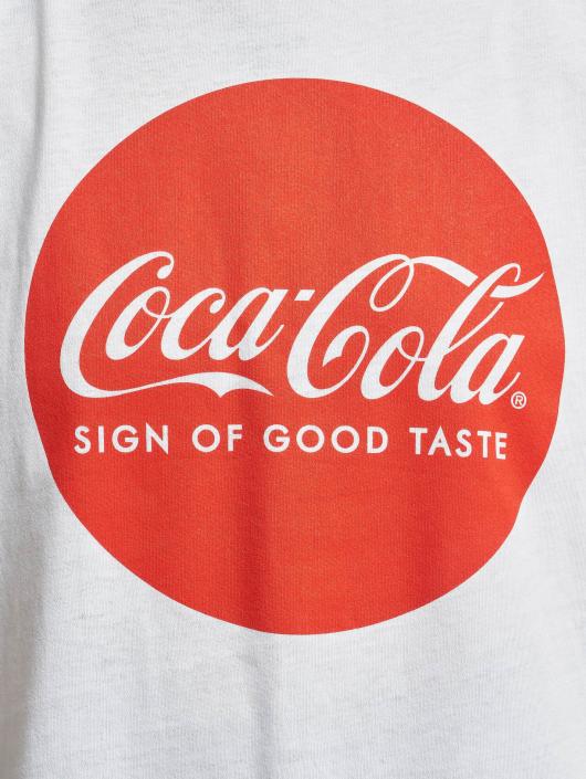 Merchcode Tričká Coca Cola Round Logo biela