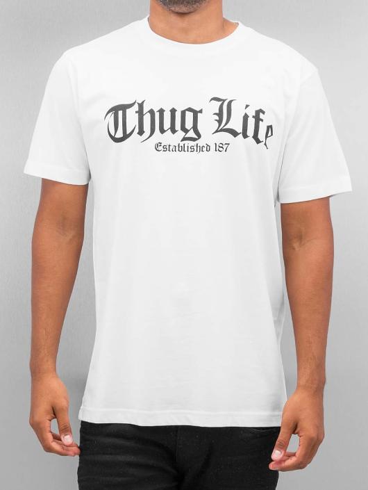 Mister Tee T-Shirt Thug Life Old English blanc
