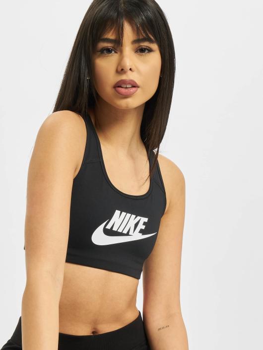 Nike Performance Damen Sport BH Swoosh Futura in schwarz