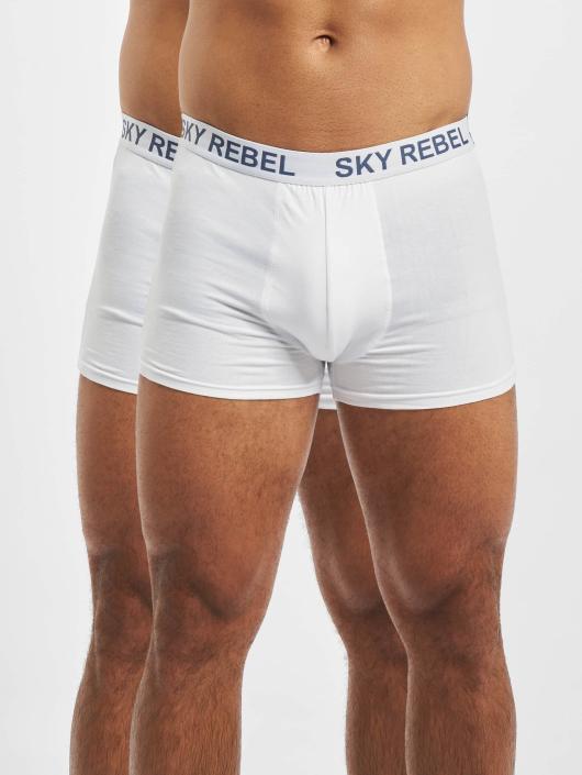 Sky Rebel Boxershorts Double Pack Logo weiß