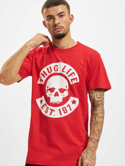 Thug Life Herren T-Shirt B.Skull in rot