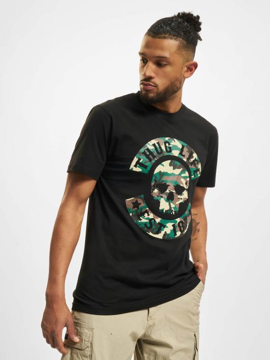 Thug Life T-Shirt B. Camo schwarz