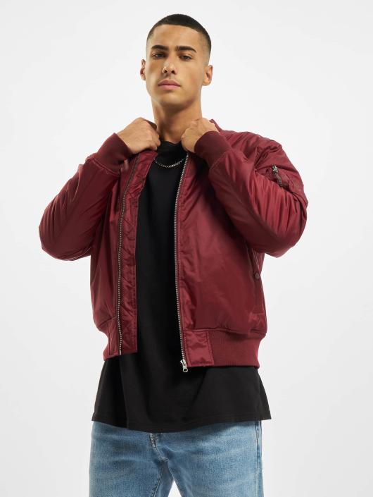 schuintrekken Afkorting tofu Urban Classics Herren Bomberjacke Basic in rot 201943