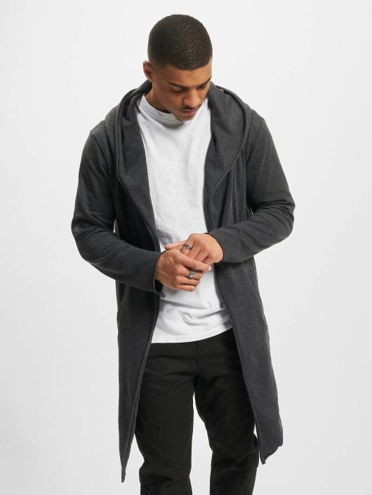 Urban Classics Overwear / Cardigan Long Hooded in grey 294058