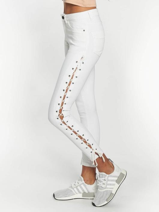 Urban Classics Jean skinny Lace Up Denim blanc