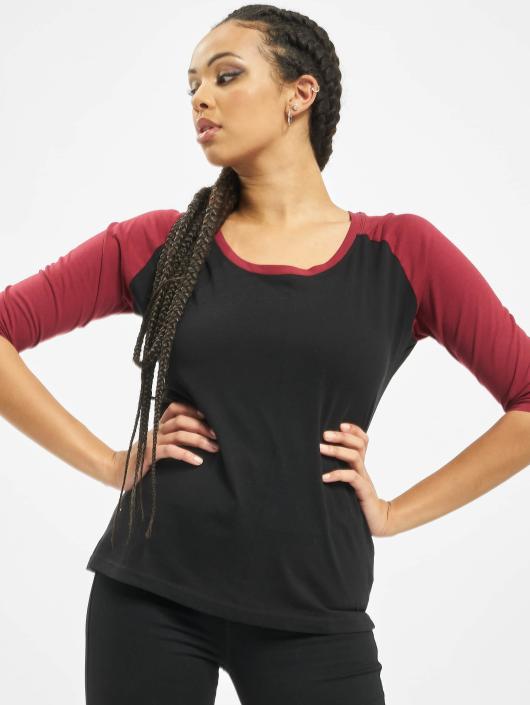 Urban Classics Langermet Ladies 3/4 Contrast Raglan svart
