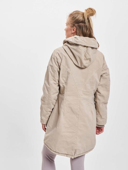 Urban Classics Manteau Garment Washed Long beige