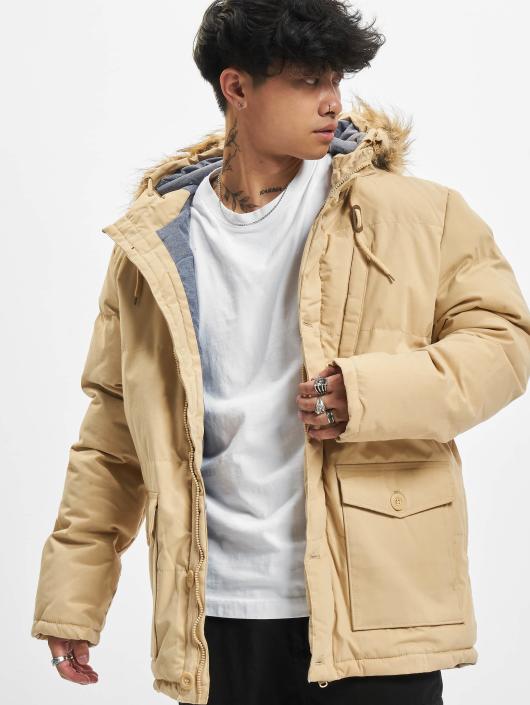 Urban Classics Manteau hiver Chambray Lined beige