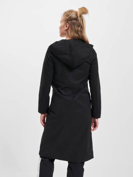 Urban Classics Mantel Ladies Peached Long Asymmetric schwarz