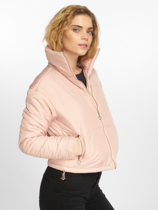 Urban Classics Puffer Jacket Oversized High Neck rosa