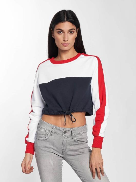 Urban Classics Pullover 3-Tone Stripe Cropped blau