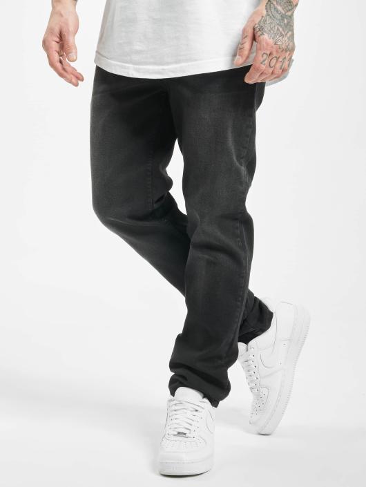 Urban Classics Straight Fit Jeans Stretch Denim svart