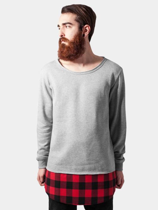 Urban Classics Sweat & Pull Long Flanell Bottom Open Edge gris