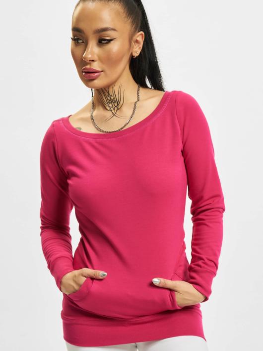 Urban Classics Sweat & Pull Ladies Long magenta