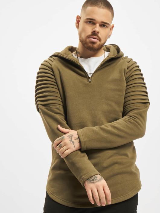 Urban Classics Sweat capuche Pleat Sleeves Terry olive