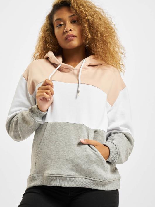 Urban Classics Sweat capuche 3 Tone rose