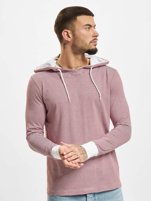 Urban Classics Sweat capuche Stripe Jersey rouge