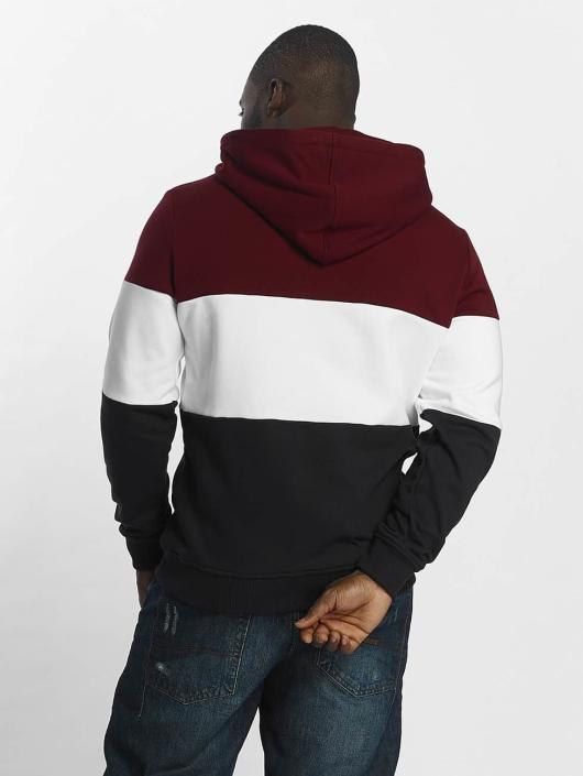 Urban Classics Sweat capuche 3 Tone rouge