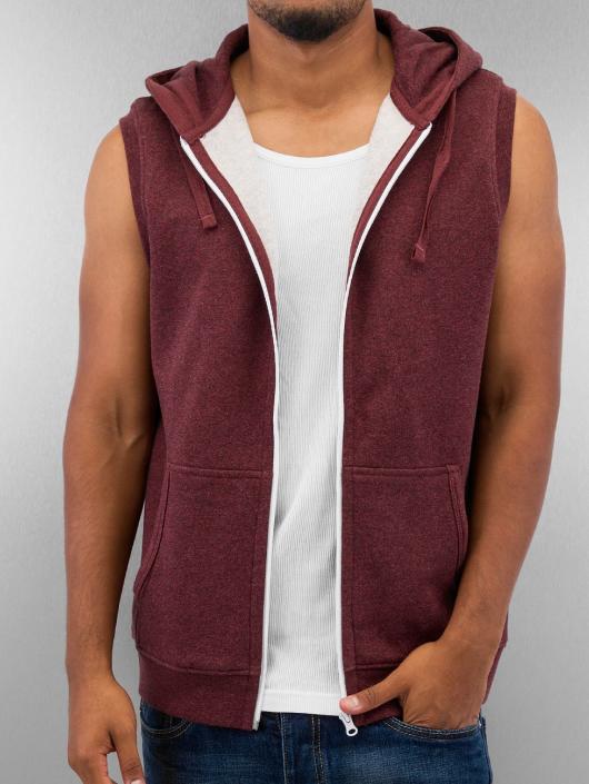 Urban Classics Sweat capuche zippé Melange Hooded rouge