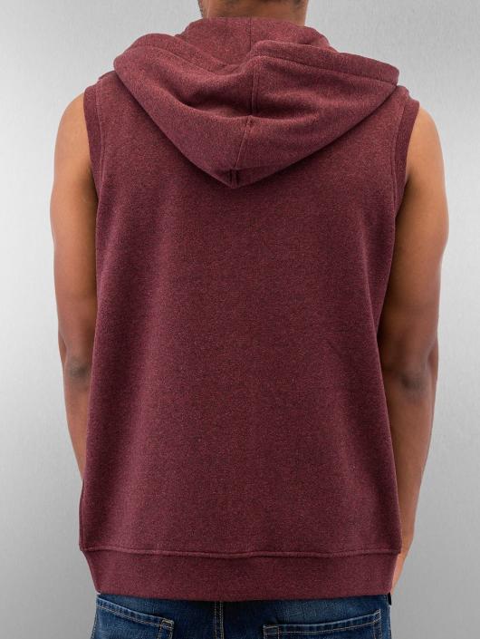Urban Classics Sweat capuche zippé Melange Hooded rouge