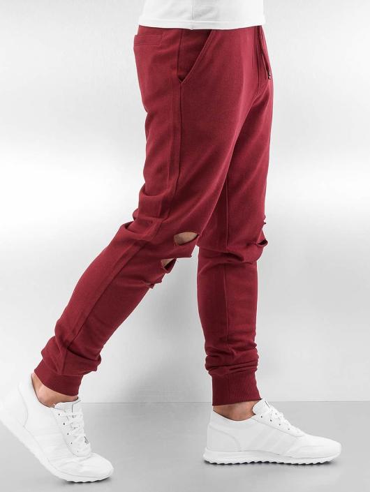 Urban Classics Sweat Pant Cutted Terry red