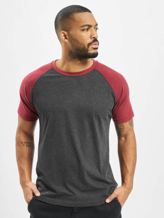 Urban Classics T-Shirt Raglan Contrast gris