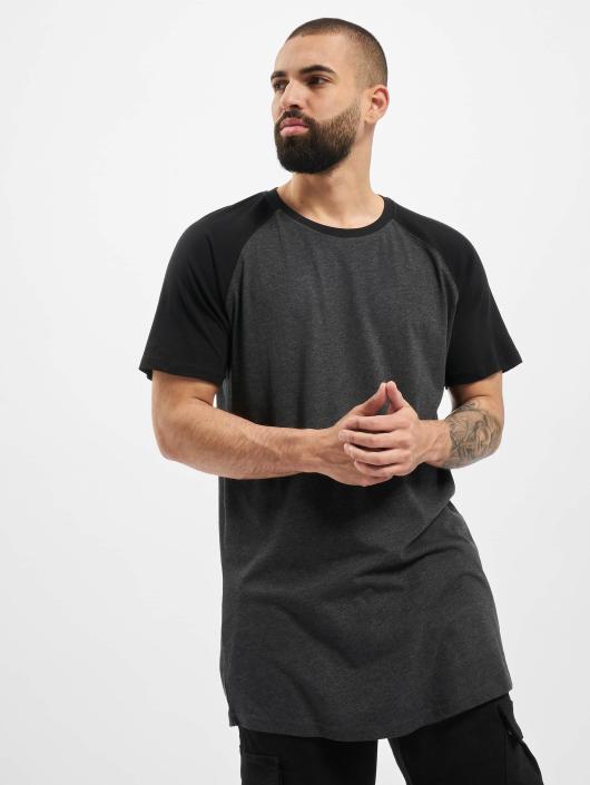 Urban Classics T-Shirt Shaped Raglan Long gris