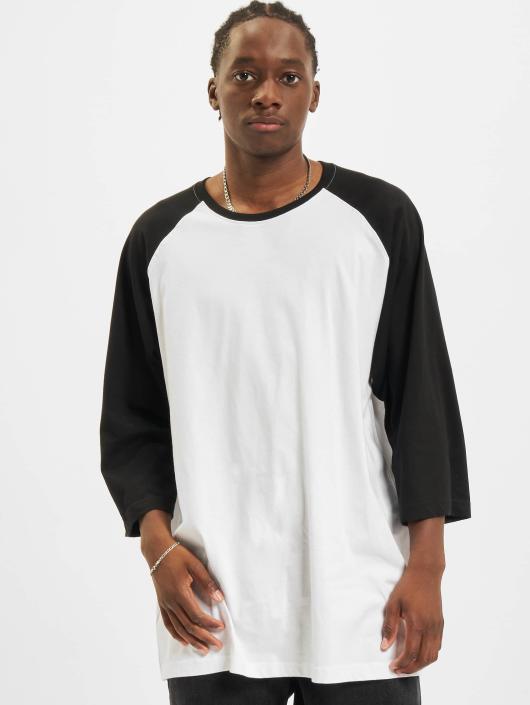 Urban Classics T-Shirt Contrast 34 Sleeve Raglan white