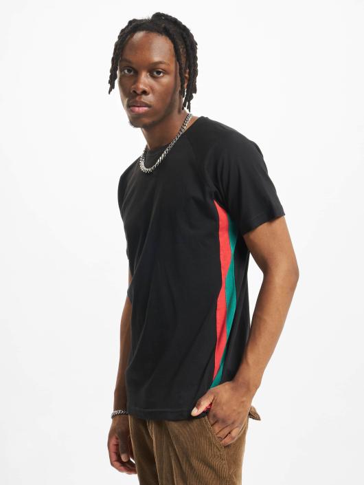 Urban Classics T-Shirty Side Stripe Raglan czarny