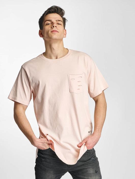 Urban Classics T-Shirty Ripped rózowy