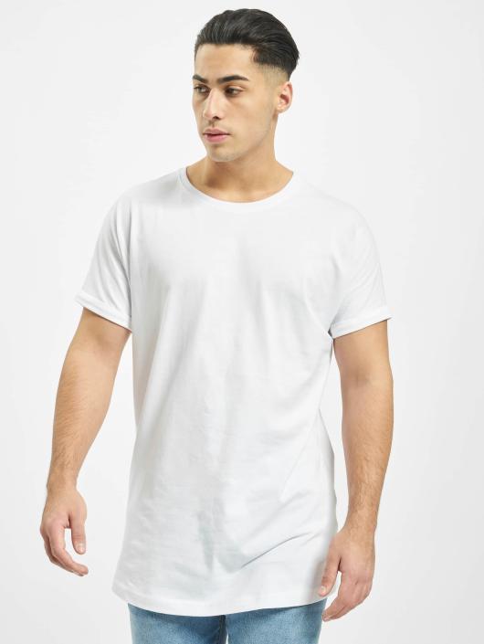 Urban Classics T-skjorter Long Shaped Turnup hvit