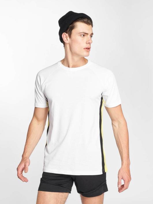 Urban Classics T-skjorter Side Stripe Raglan hvit