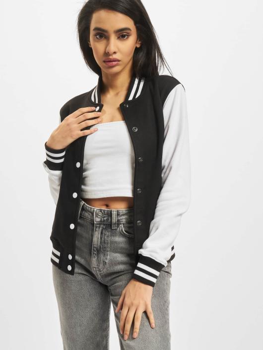 Urban Classics Teddy Ladies 2-Tone College Sweatjacket noir