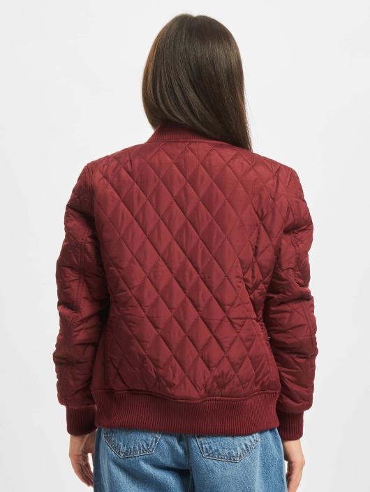 Urban Classics Veste mi-saison légère Diamond Quilt Nylon rouge
